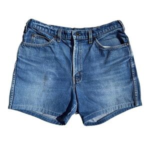 Vintage 70s GWG Cut Off Jean Shorts High Rise Faded Washed Denim Retro Jorts